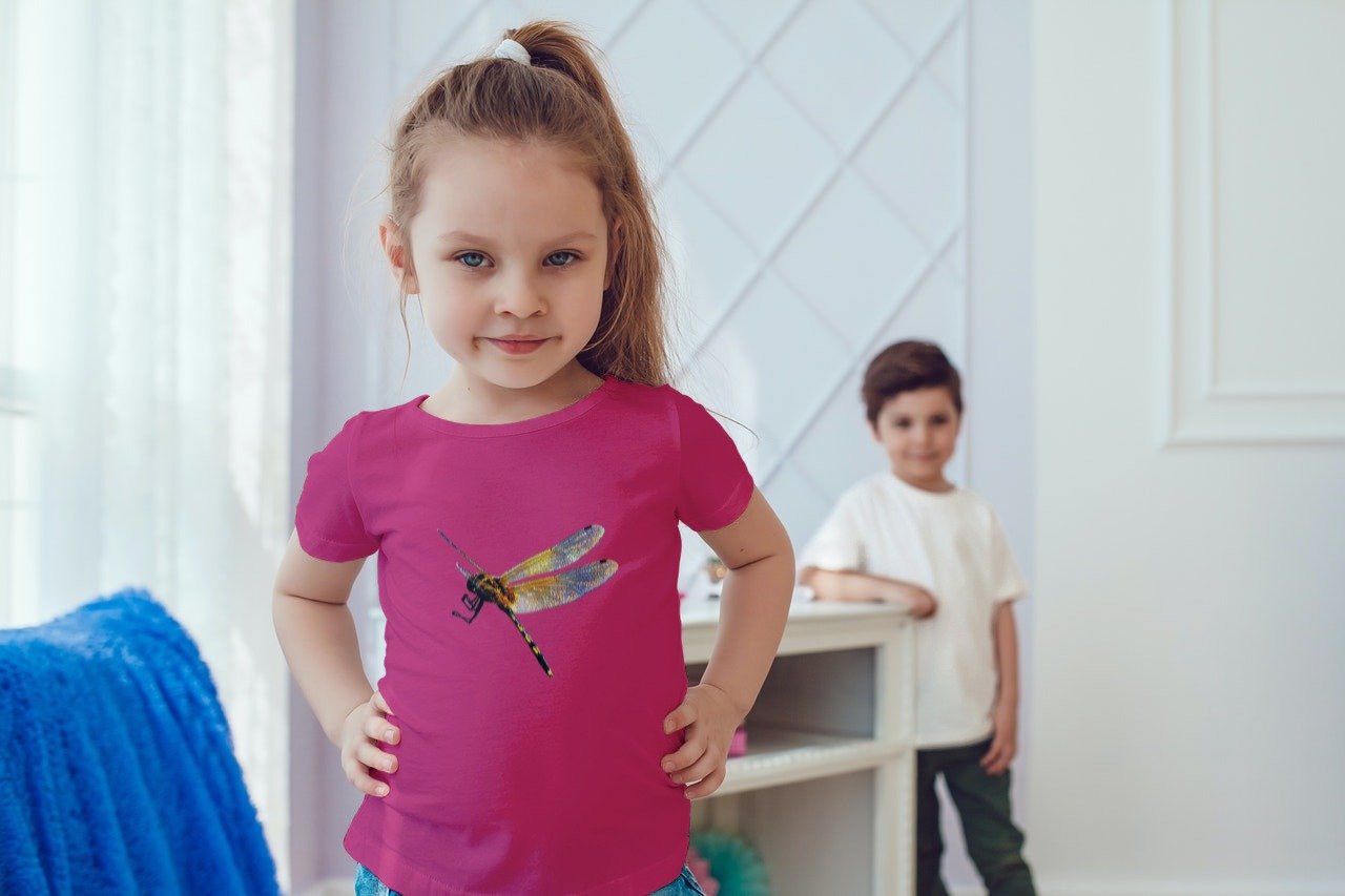 Summer T-shirt for Girls(DRAGONFLY)