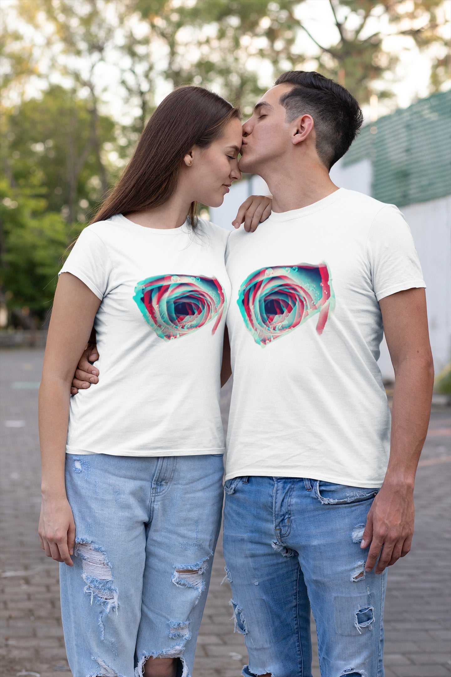 Rose Multicolour T-shirt for Men