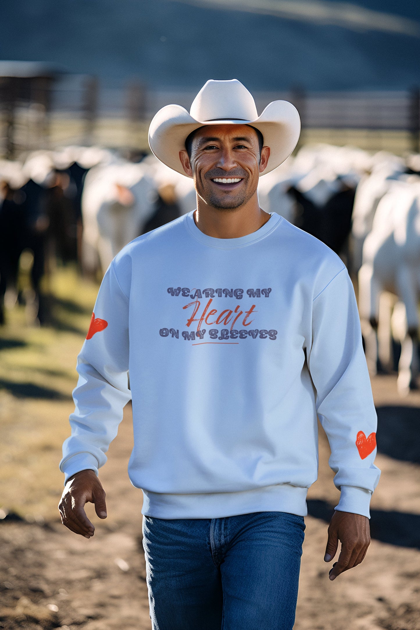 Wearing My Heart On My Sleeves Unisex Sweatshirt