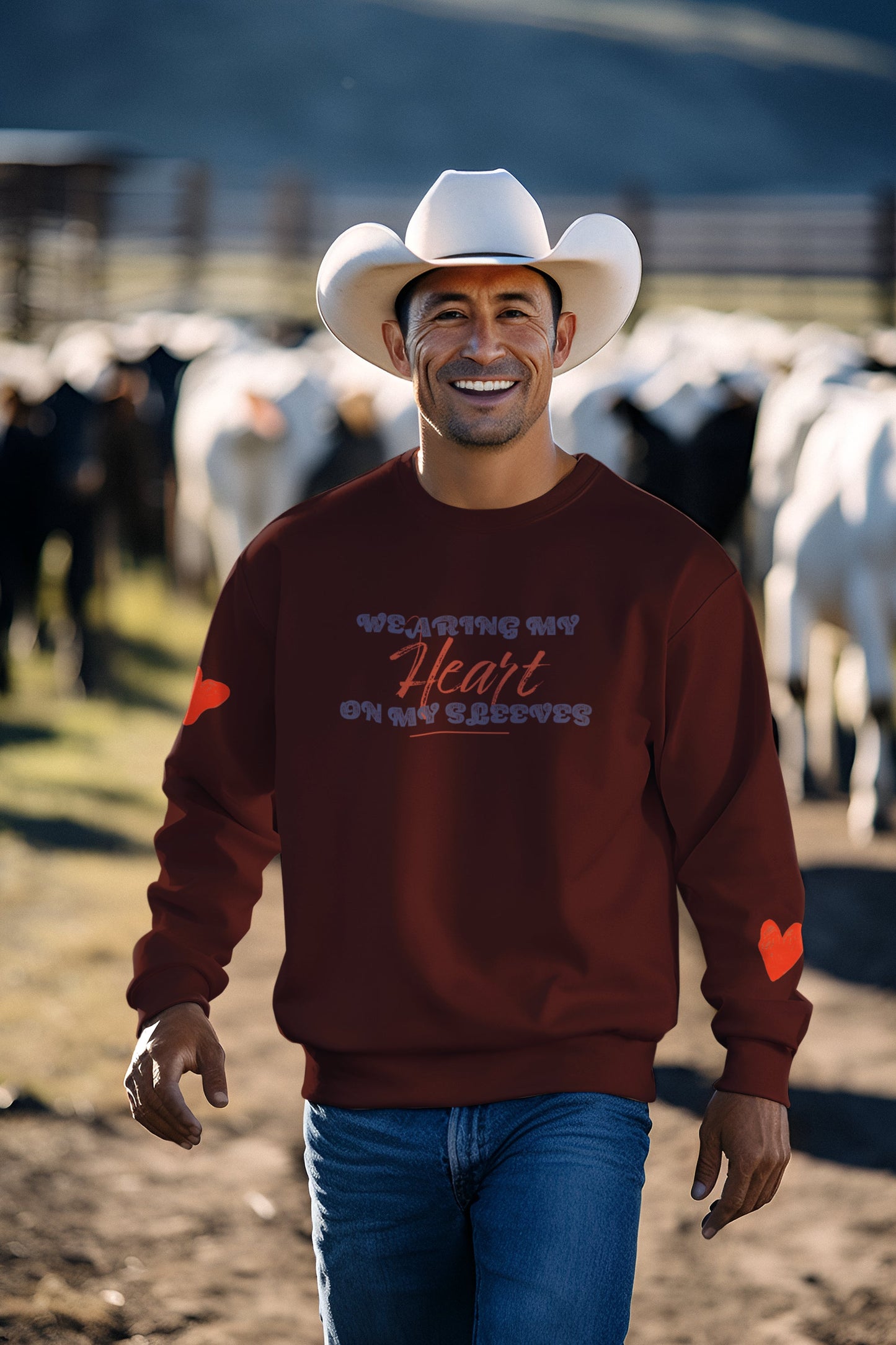 Wearing My Heart On My Sleeves Unisex Sweatshirt