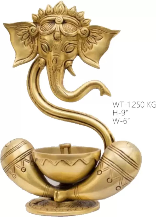 Brass Ganpati Diya