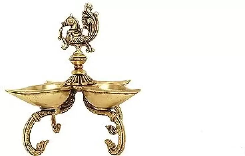 Brass Peacock Table Diya