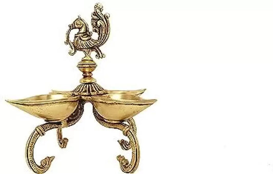 Brass Peacock Table Diya