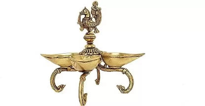 Brass Peacock Table Diya