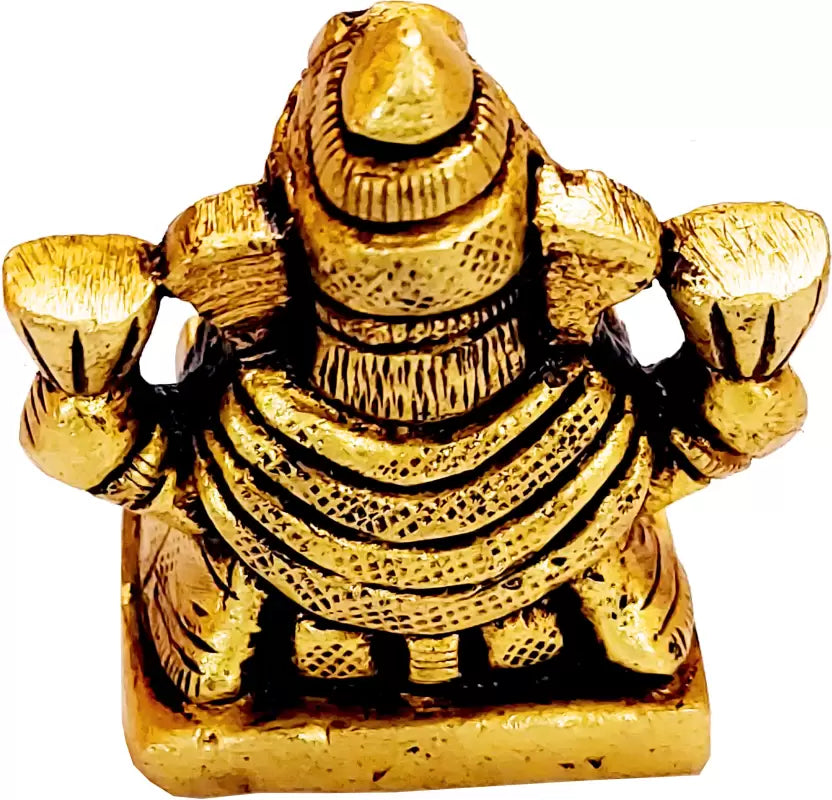 Brass Dagdusheth Ganpati Statue For Car / Home / Office Decor