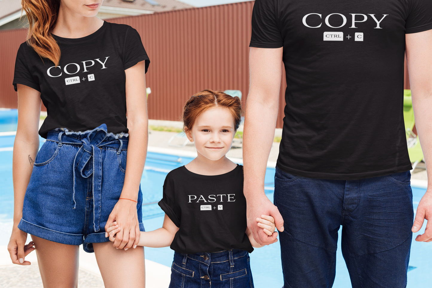 Family Black T-shirt Combo Set ( Copy / Paste )