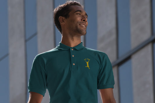 Fly High Y Embroidered Polo T-shirt for Men