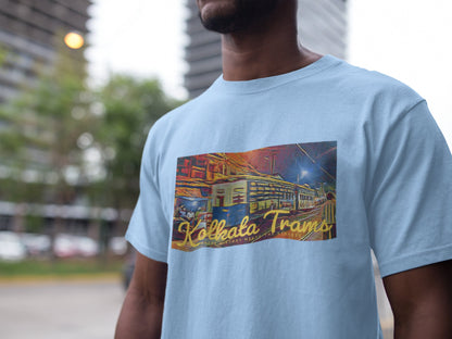 Kolkata Trams Summer T-shirt For Men