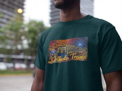 Kolkata Trams Summer T-shirt For Men