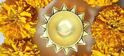 Sun Brass Diya