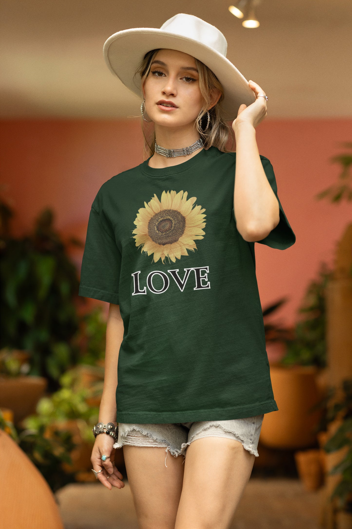 Sunflower Love Unisex Oversized T-shiirt