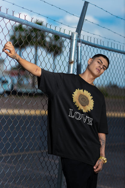 Sunflower Love Unisex Oversized T-shiirt