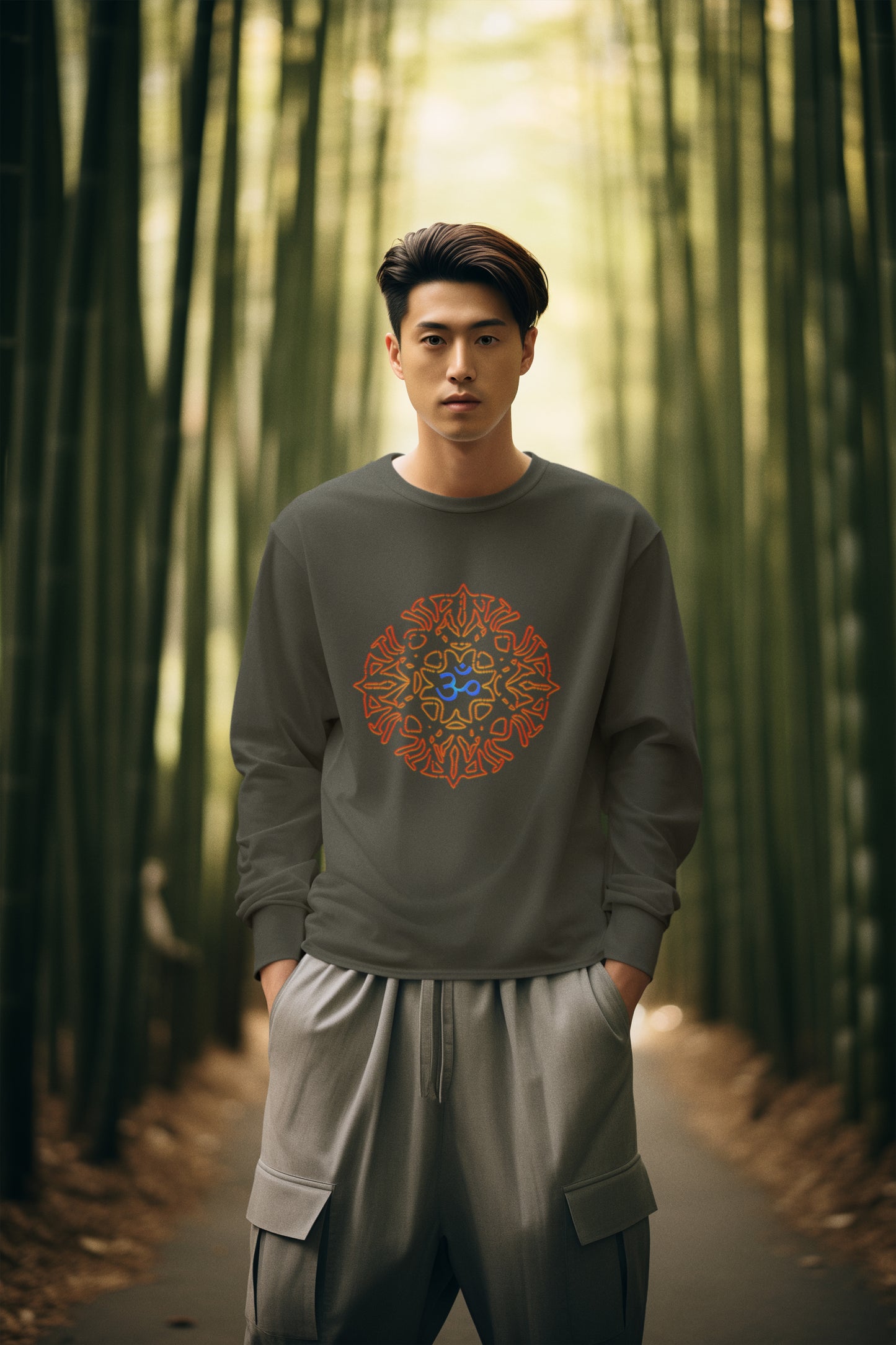 Om Muster Unisex Sweatshirt