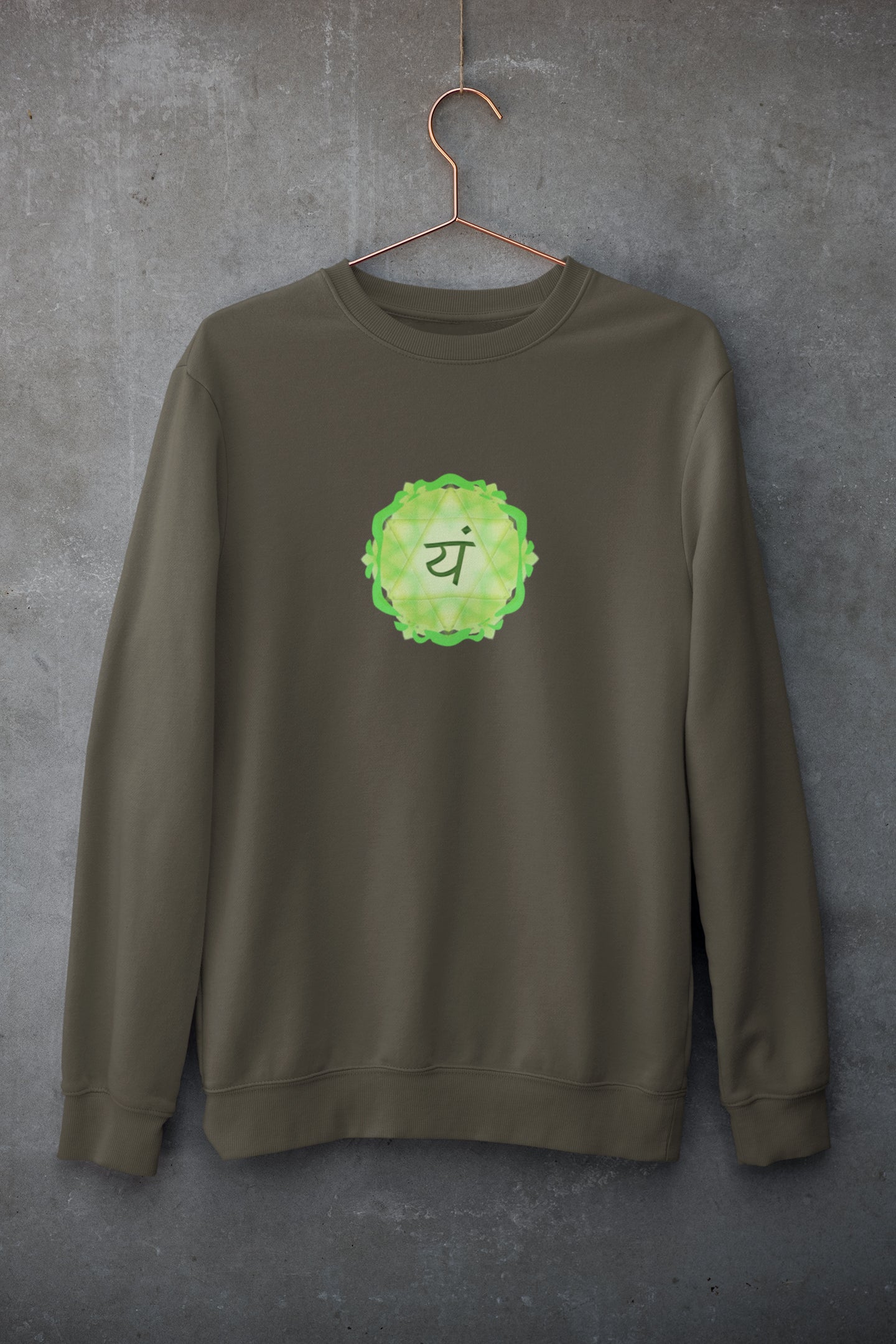 Herz Chakra Yum Unisex Sweatshirt