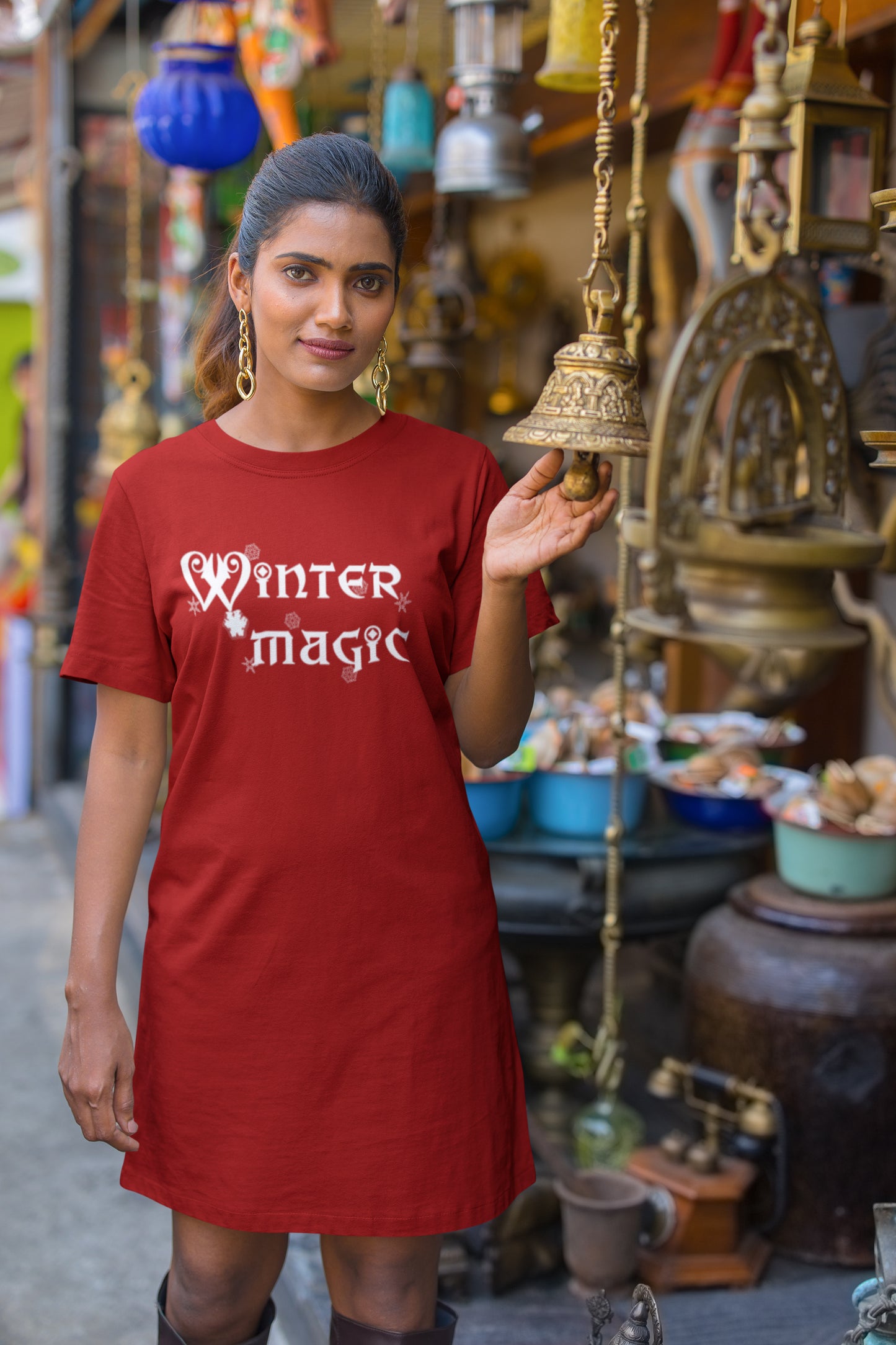 Winter Magic T-shirt Dress
