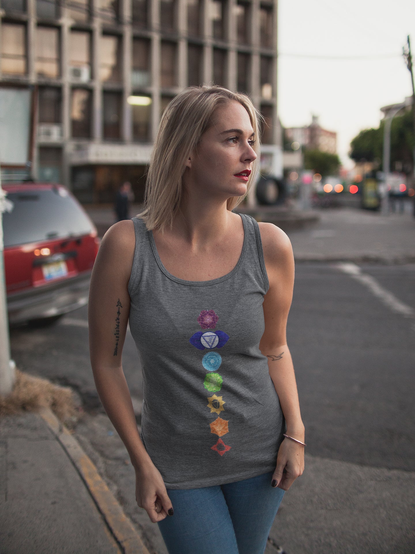 7 Chakra Tank Top for Ladies