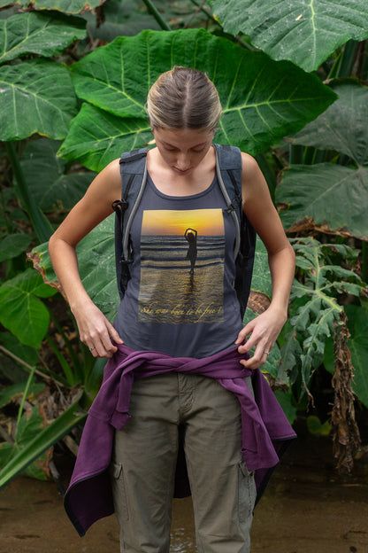 Tanktop für Damen (Sie wurde geboren, um frei zu sein)