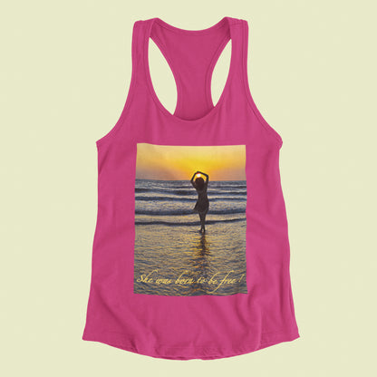 Tanktop für Damen (Sie wurde geboren, um frei zu sein)