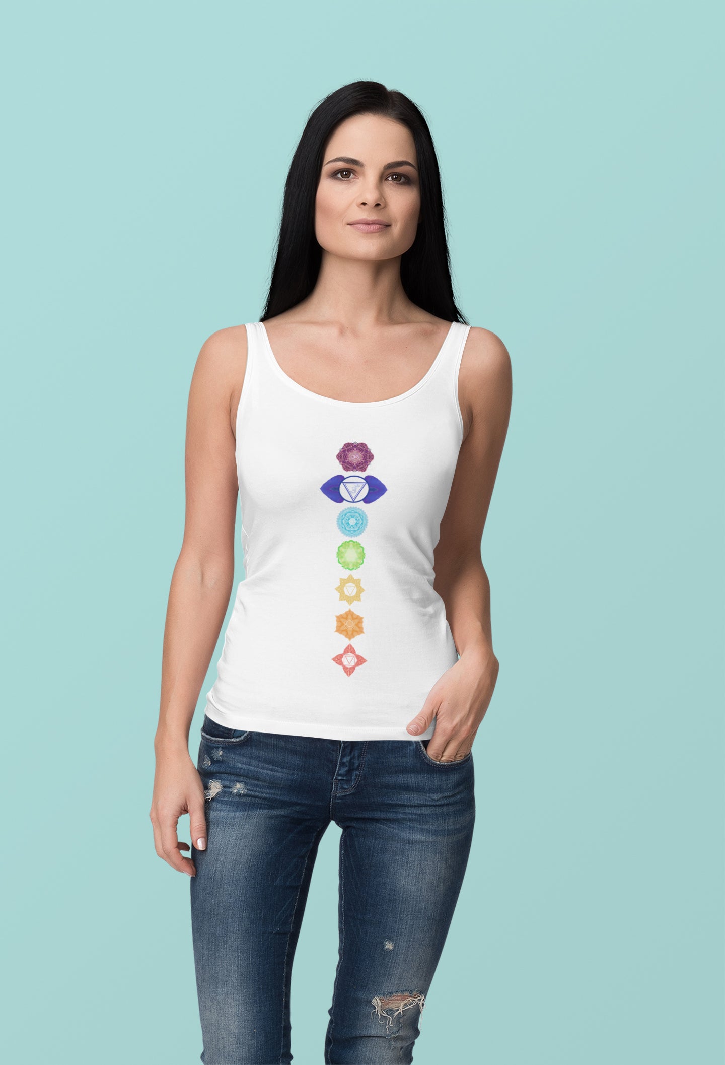 7 Chakra Tank Top for Ladies