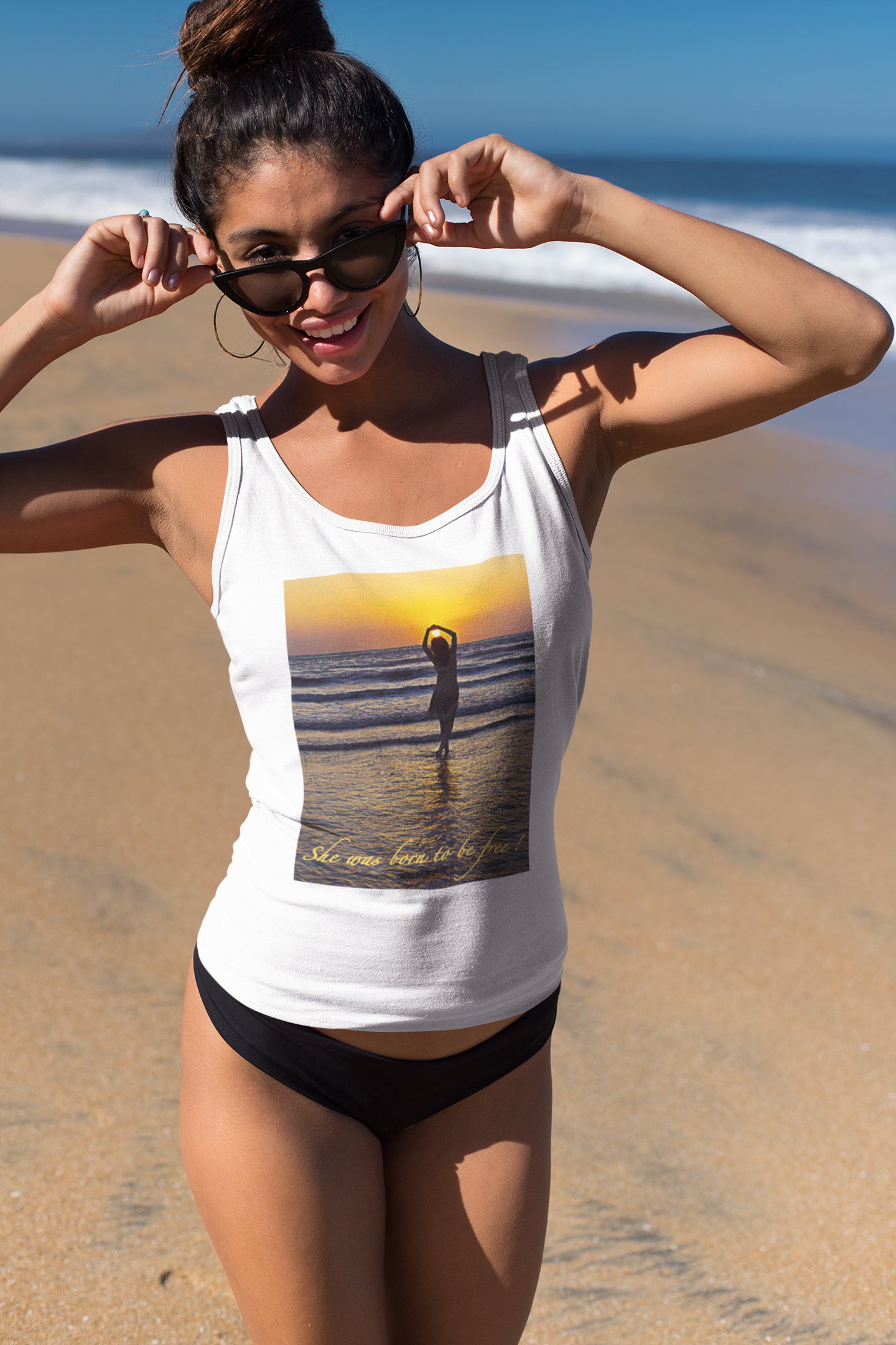 Tanktop für Damen (Sie wurde geboren, um frei zu sein)