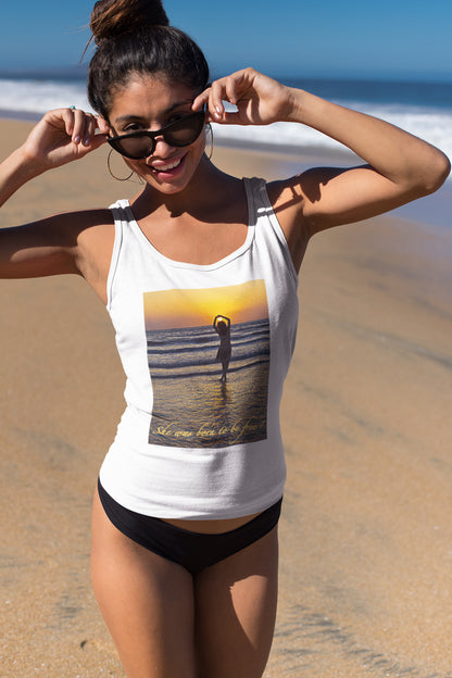 Tanktop für Damen (Sie wurde geboren, um frei zu sein)