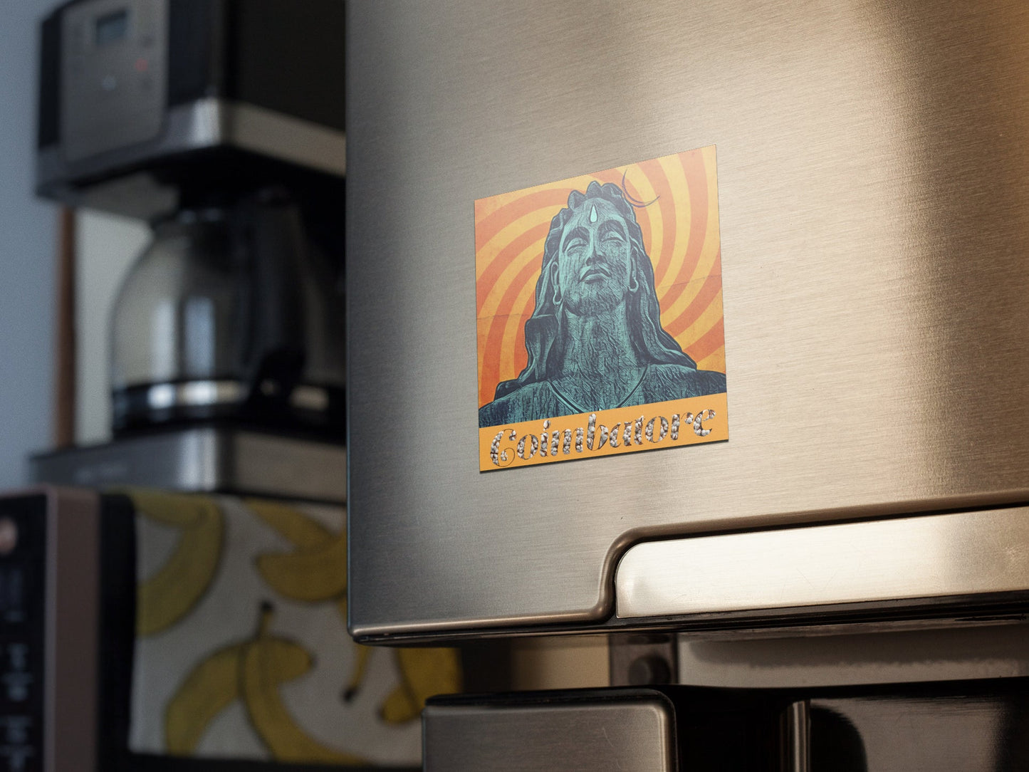 Adiyogi Coimbatore Fridge Magnet