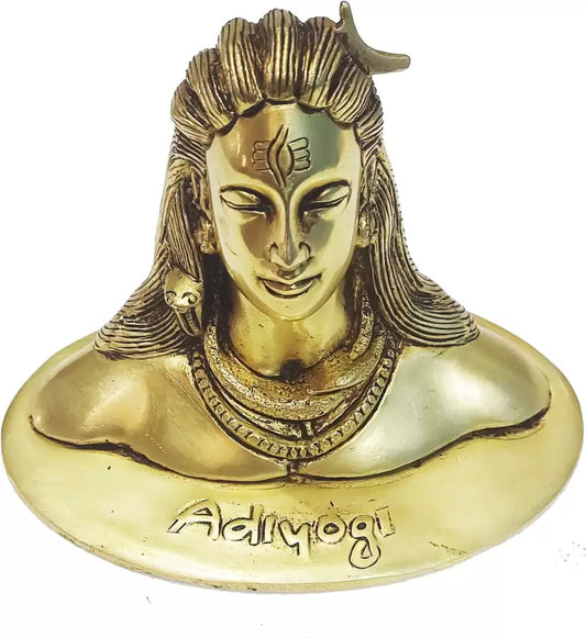 Adiyogi Shiva-Statue aus Messing