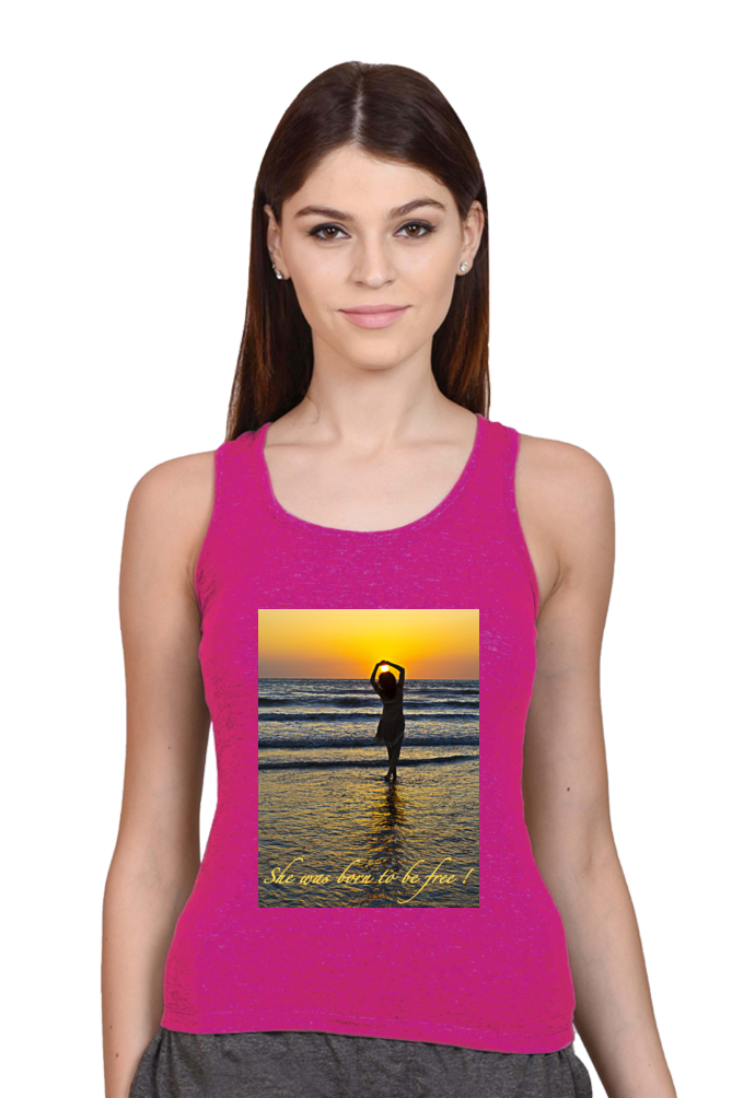 Tank Top for Ladies (She was born to be free)