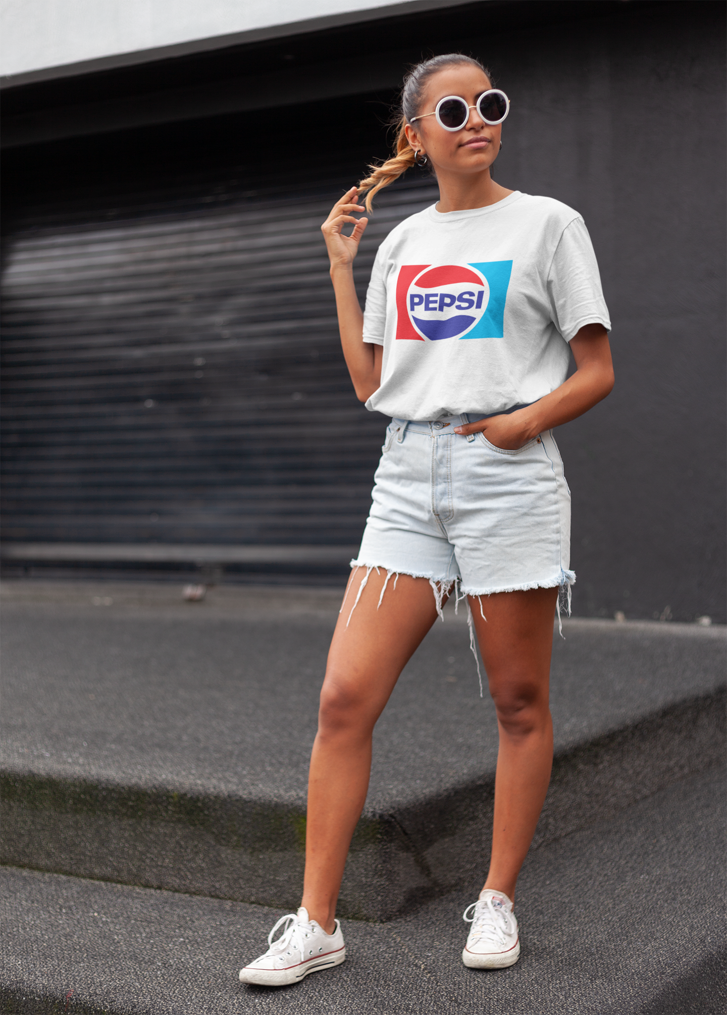 Pepsi Boyfriend-T-Shirt für Damen