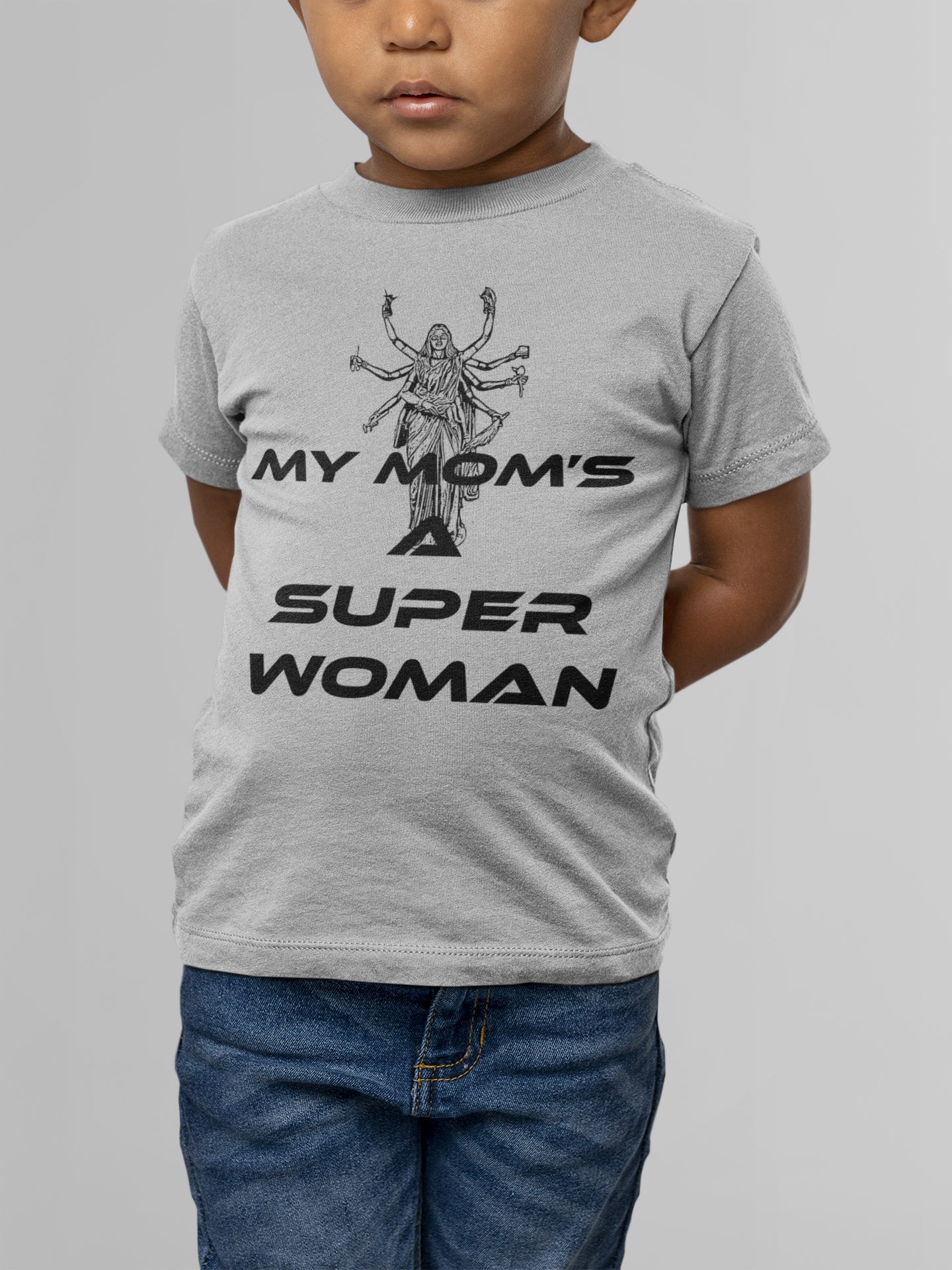 Summer T-shirt for Boys ( My Mom's A Super Woman )