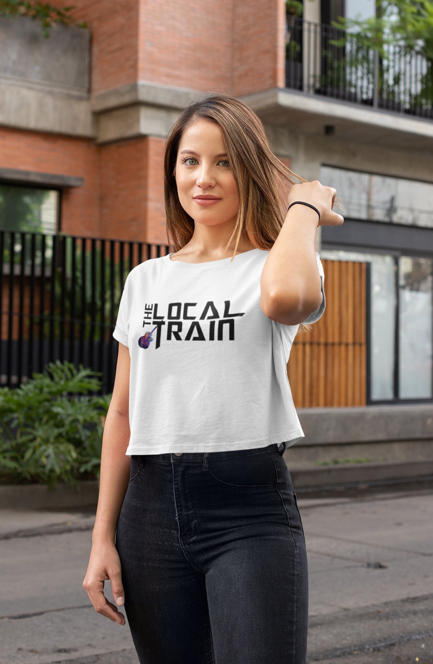 Das Local Train Crop Top für Damen