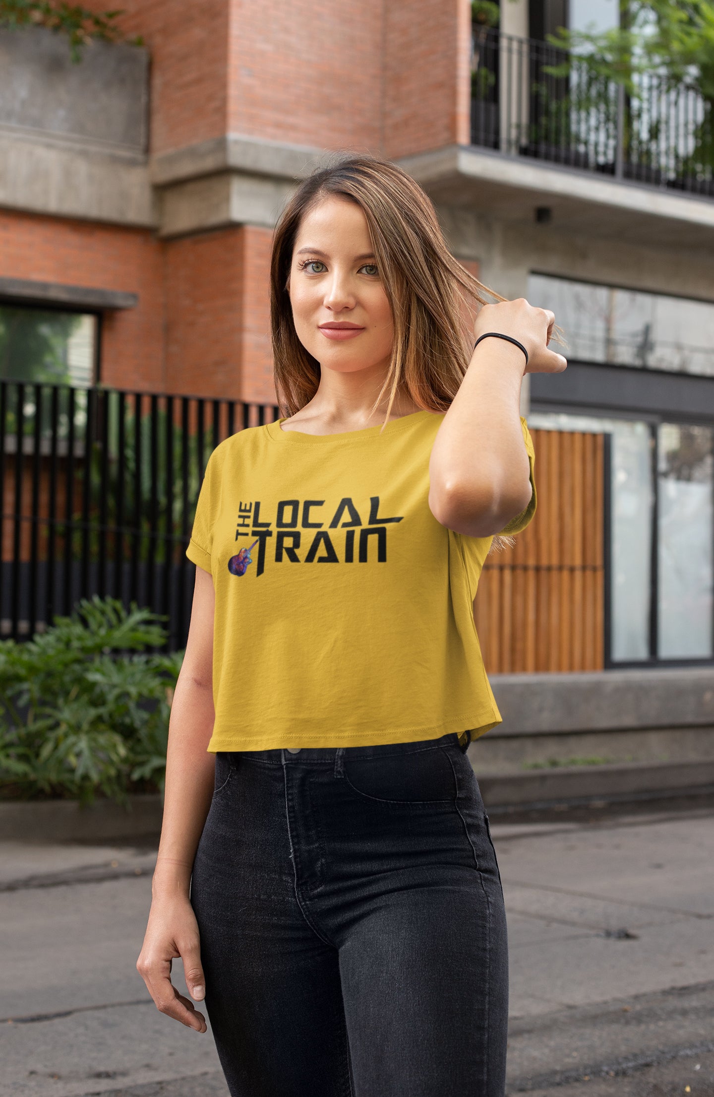 Das Local Train Crop Top für Damen