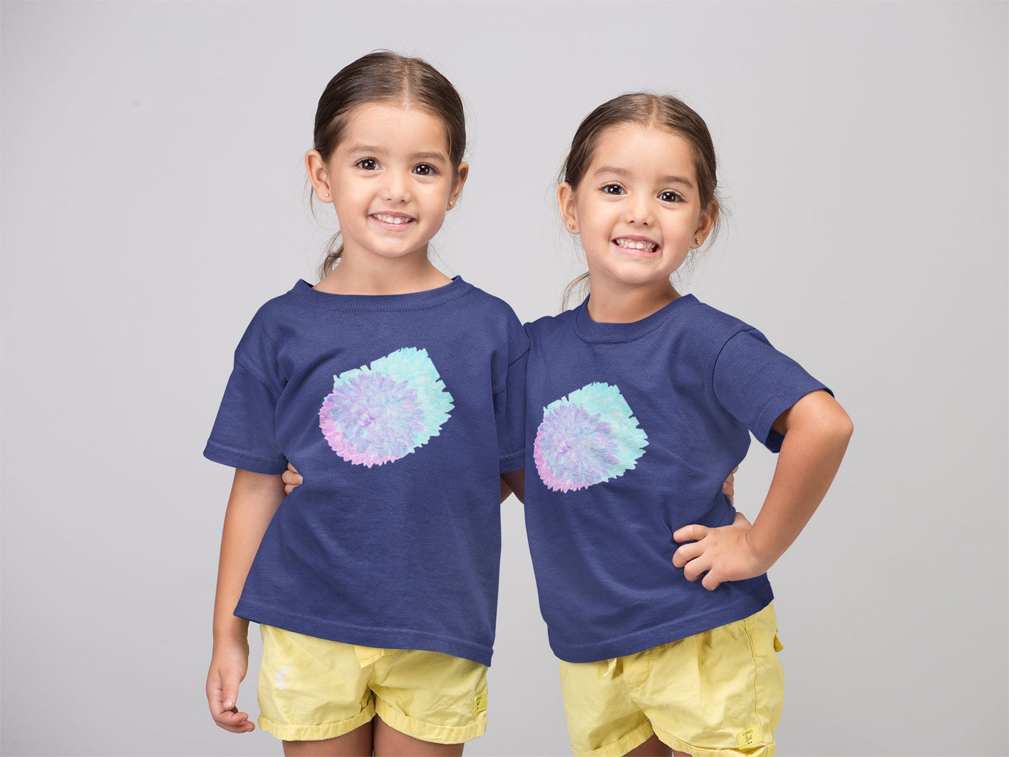 Dahlia Dual Tone Summer T-shirt for Girls