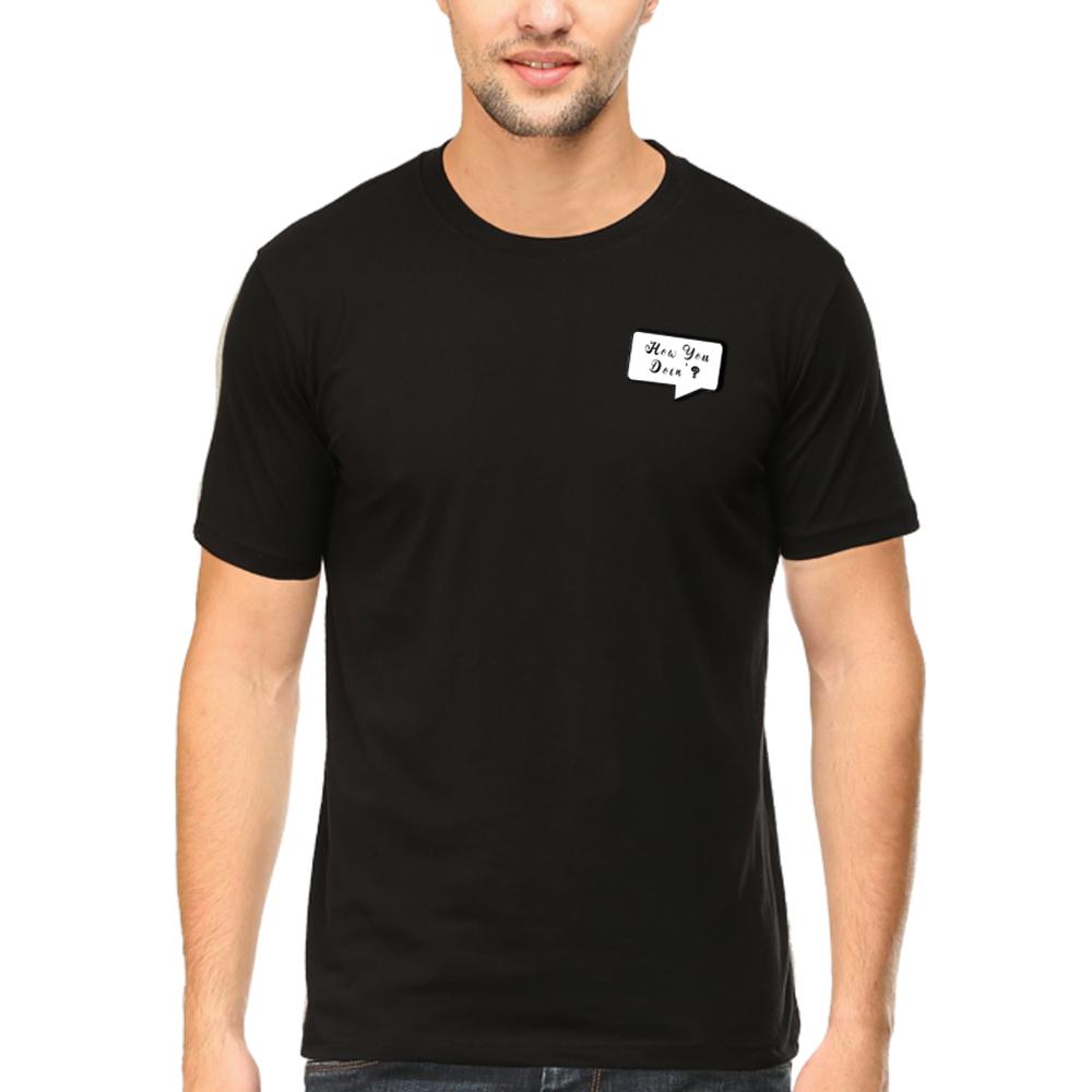 Summer T-shirt for Men(FRIENDS HOW YOU DOING POCKET)