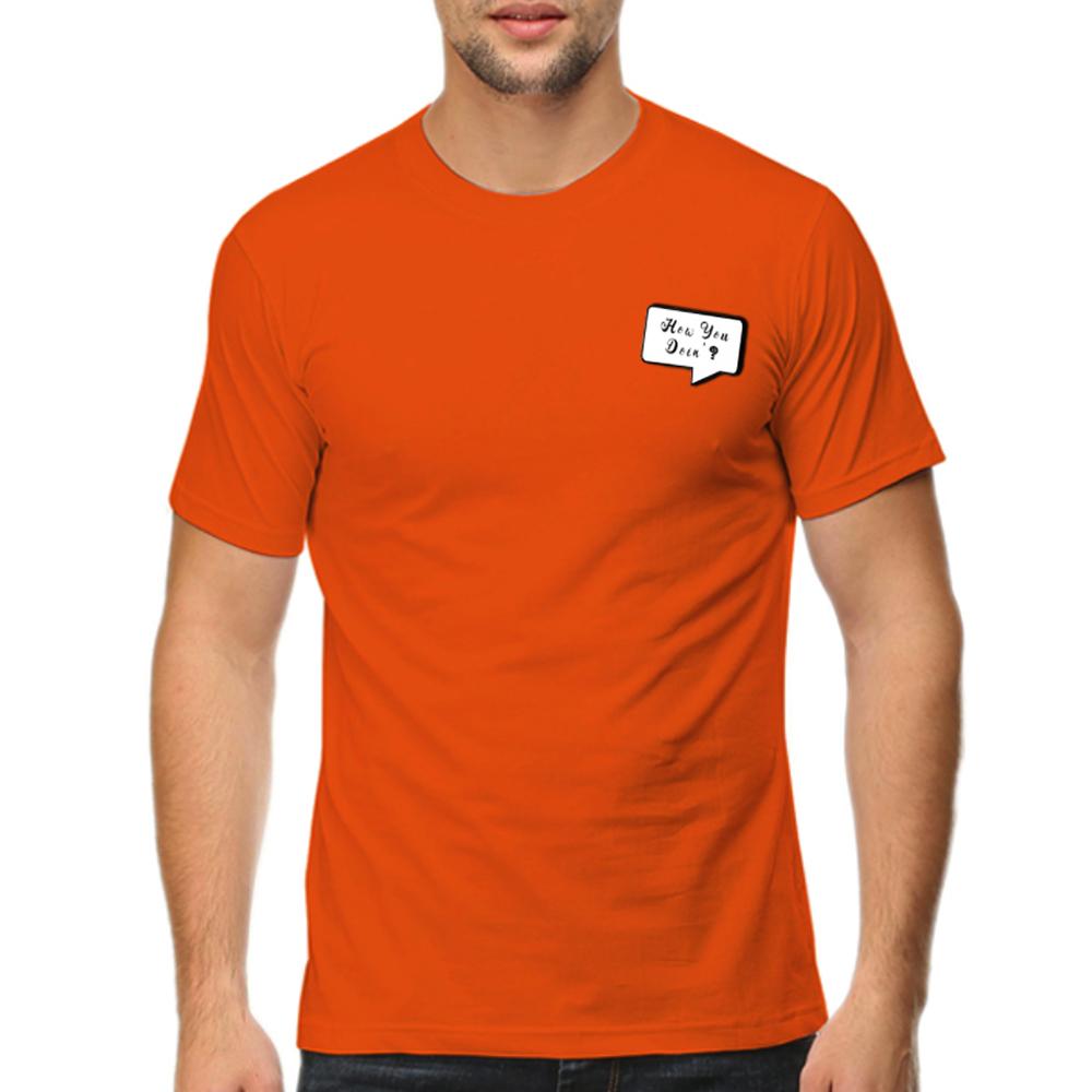 Summer T-shirt for Men(FRIENDS HOW YOU DOING POCKET)