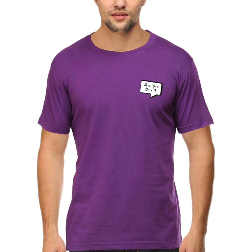 Summer T-shirt for Men(FRIENDS HOW YOU DOING POCKET)