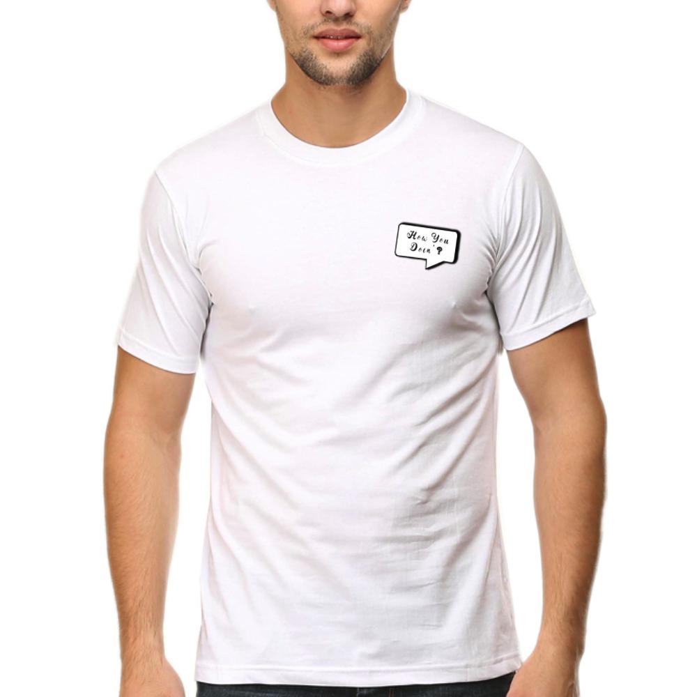 Summer T-shirt for Men(FRIENDS HOW YOU DOING POCKET)