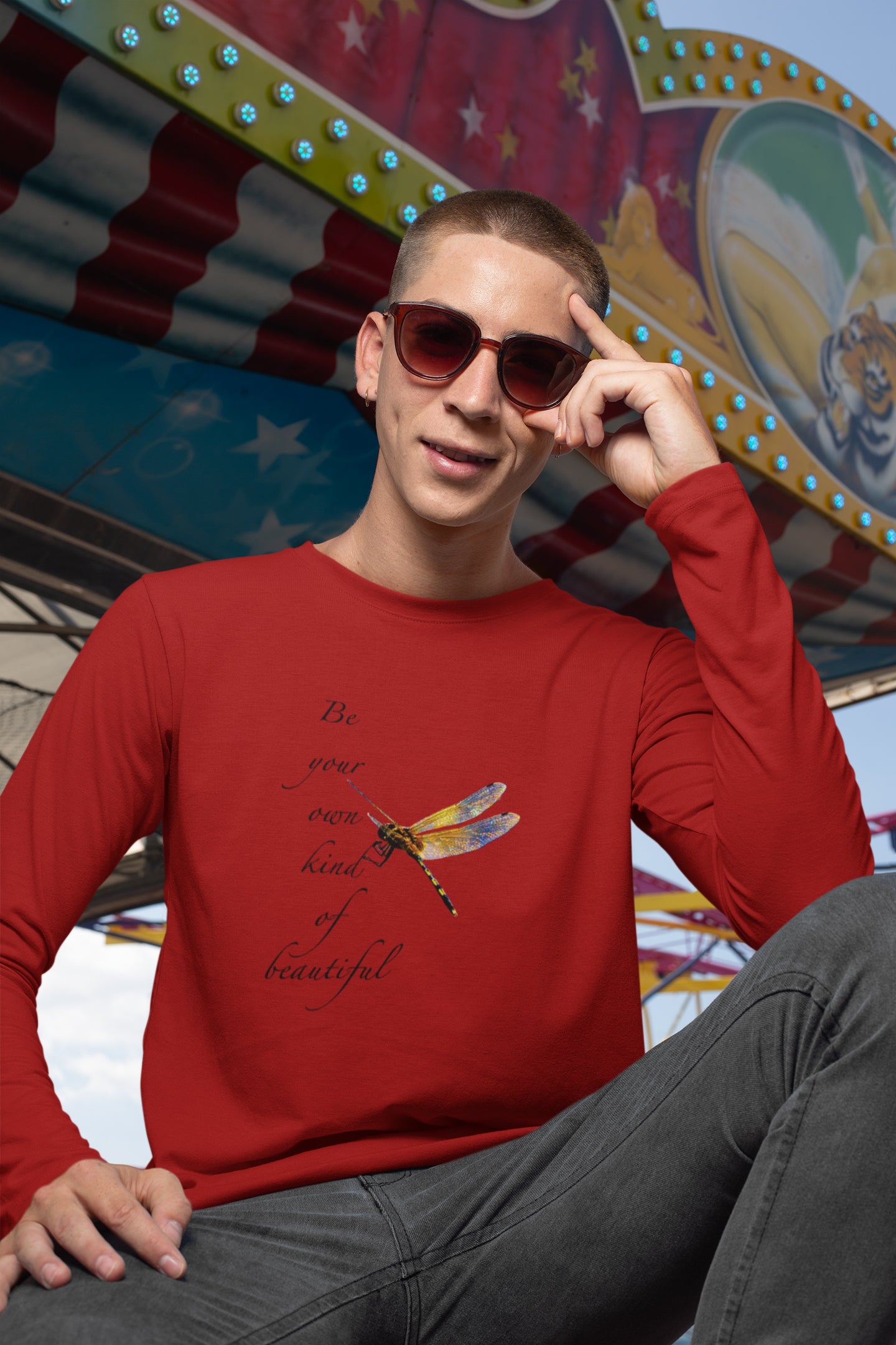 Your Own Kind Of Beautiful Full Sleeves T-shirt for Men