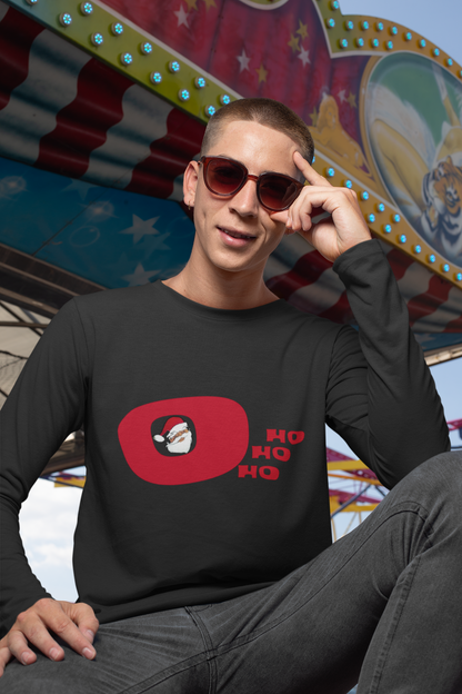 O Ho Ho Ho Long Sleeves T-shirt for Men