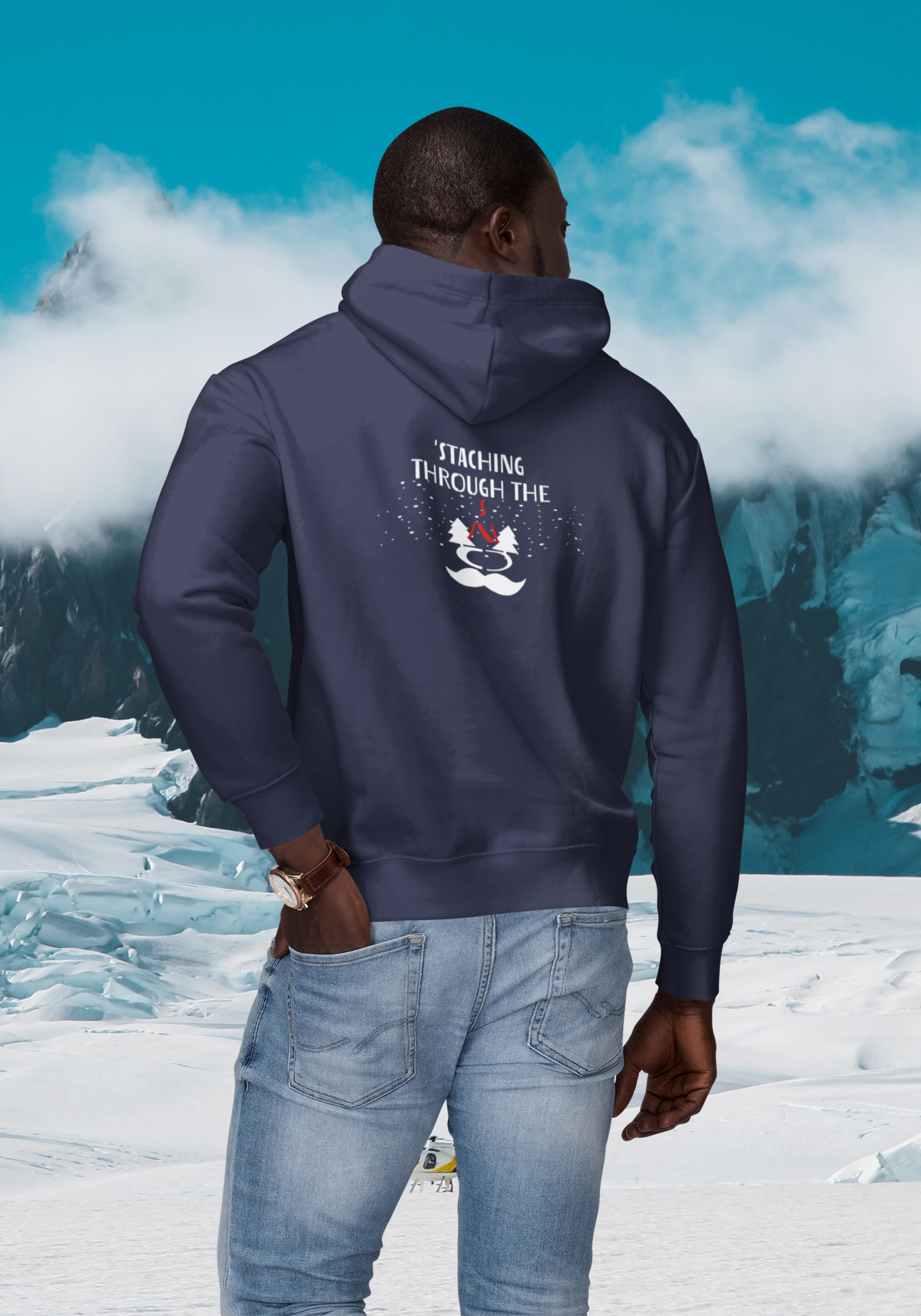 Hoodies for Men ( STACHING THROUGH THE SNOW )