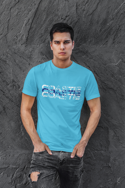 Summer T-shirt for Men ( Coastie With Lifebuoy Back Print )