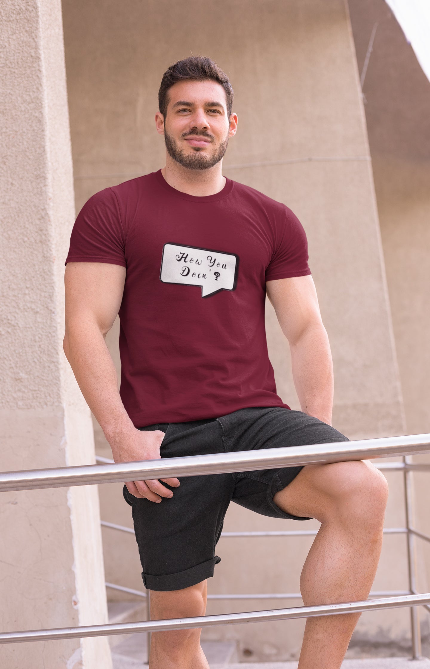 Summer T-shirt for Men(FRIENDS HOW YOU DOING)