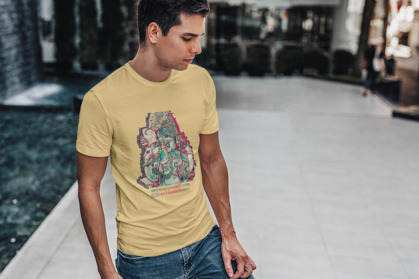 Ganpati Fresco Sommer-T-Shirt für Herren