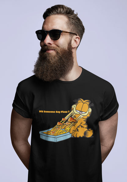 Garfield Did Someone Say Pizza Summer T-shirt For Men
