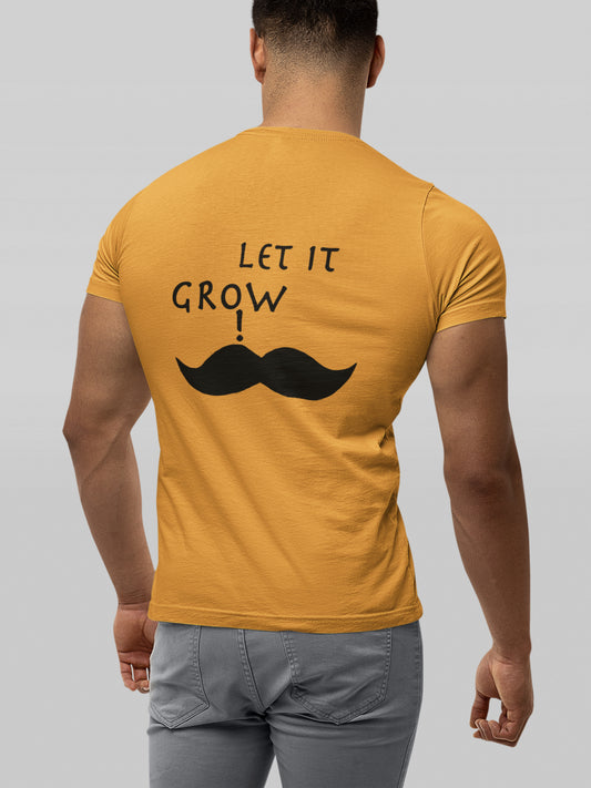 Sommer-T-Shirt mit „Let It Grow Back“-Aufdruck für Herren