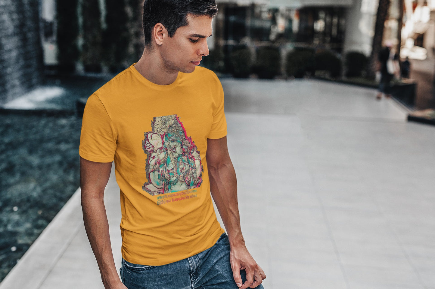 Ganpati Fresco Sommer-T-Shirt für Herren