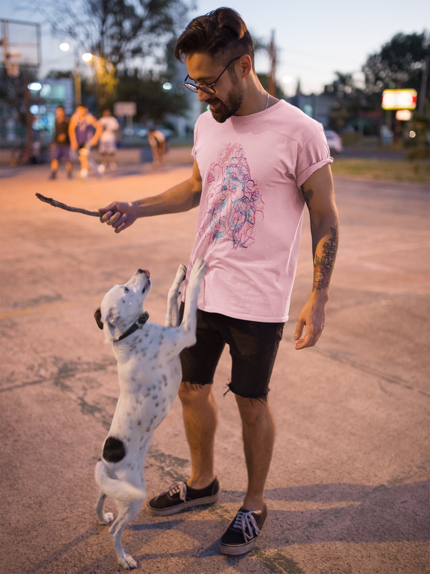 Ganpati Contour Sommer-T-Shirt für Herren