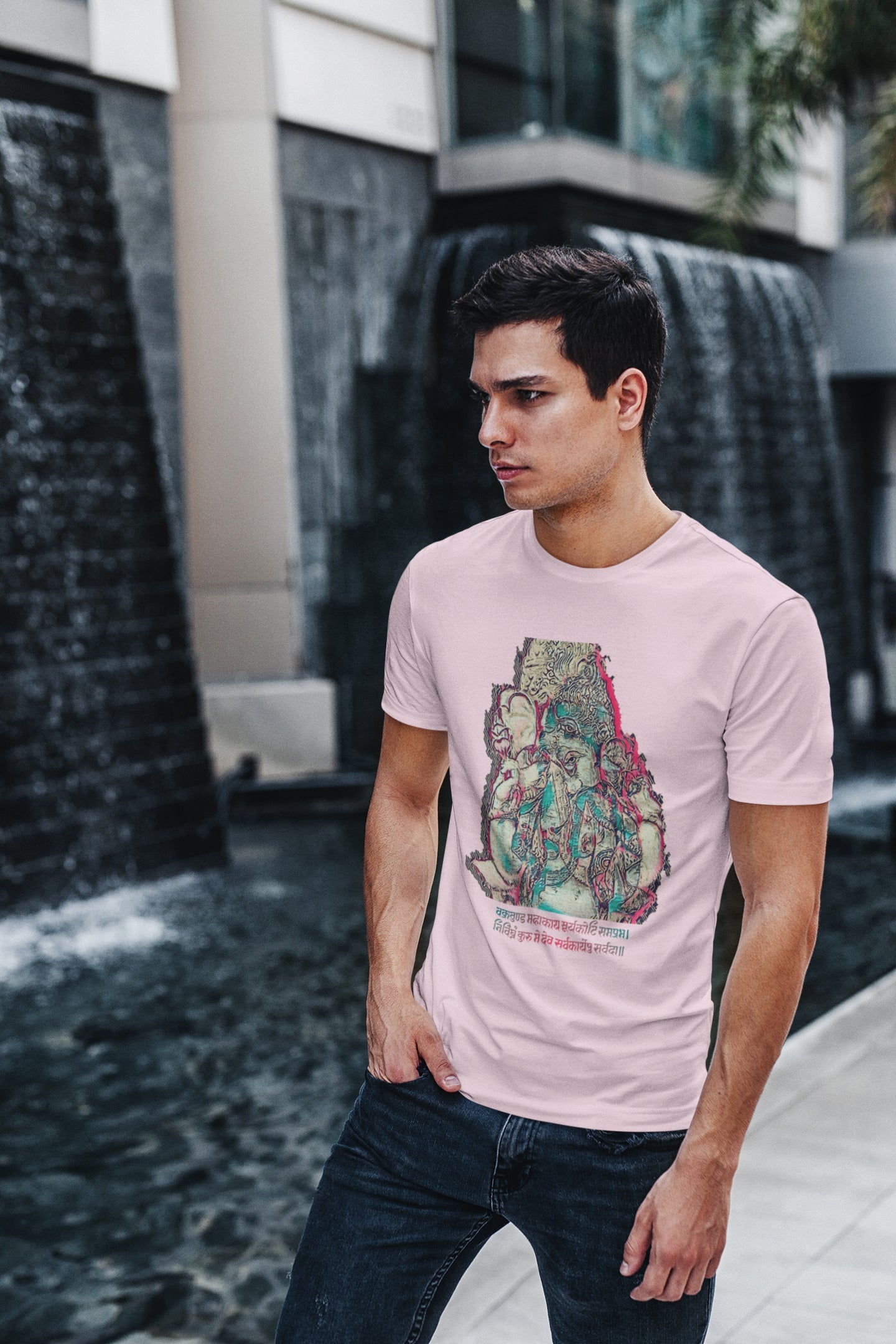Ganpati Fresco Sommer-T-Shirt für Herren