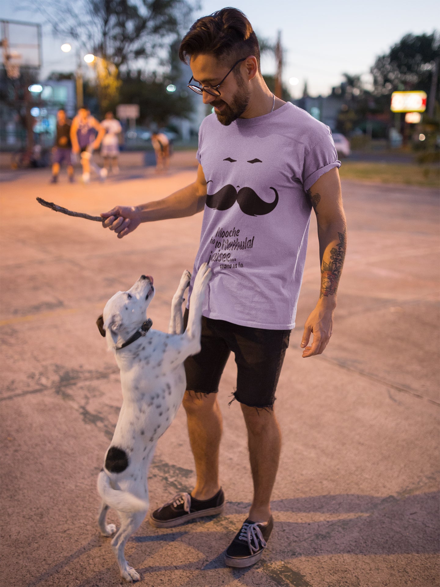 Mooche Ho Toh Nathulal Jaisi Sommer-T-Shirt für Herren