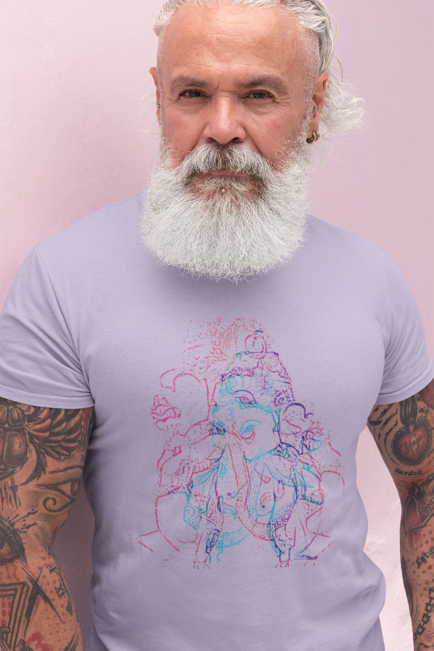 Ganpati Contour Sommer-T-Shirt für Herren